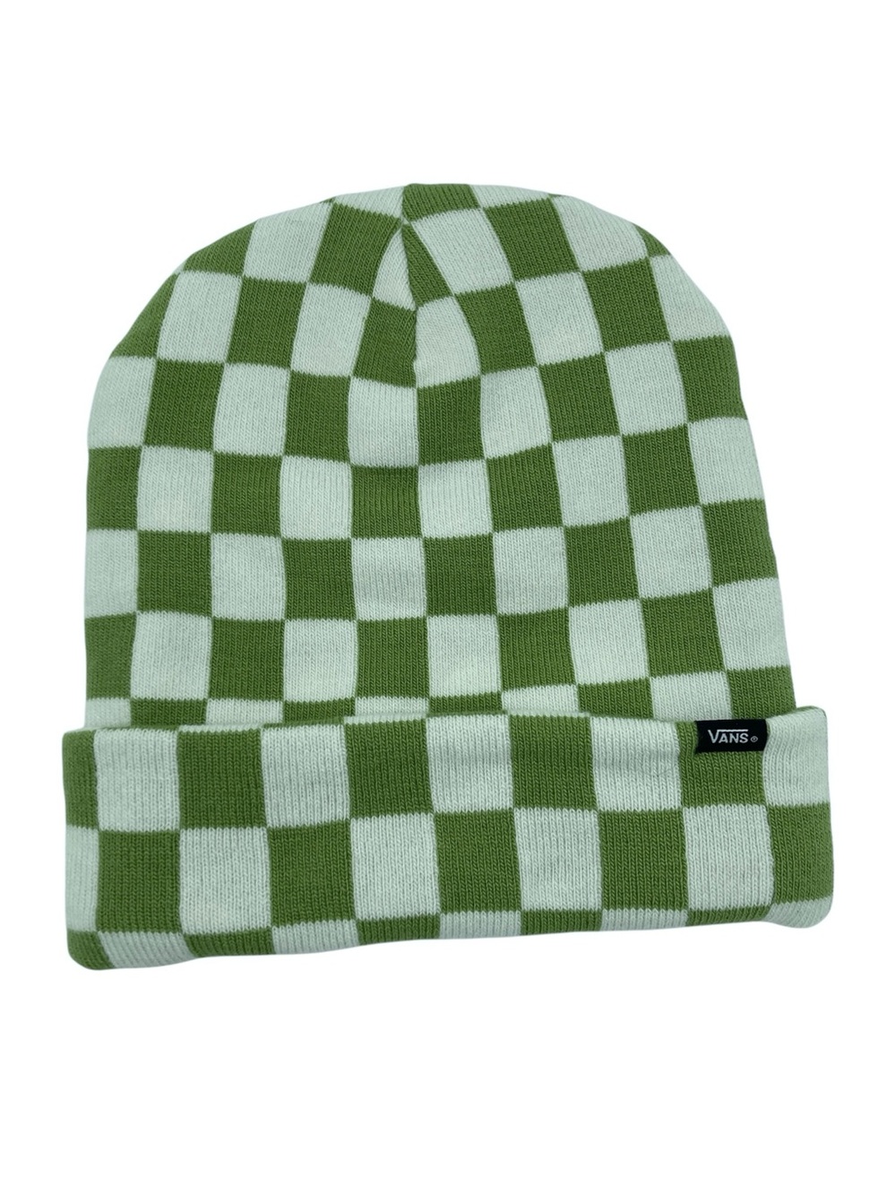Vans Convertible Checkerboard Print Beanie Hat
